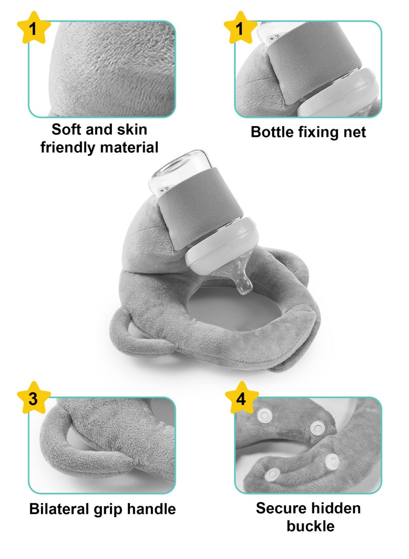 URbazaar Baby Self Feeding Cushion, Baby Self Feeding Pillow, Breast Feeding Pillow, Baby Feeding Bottle Holder, Baby Organic Cotton - Image 3