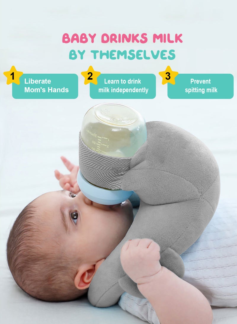 URbazaar Baby Self Feeding Cushion, Baby Self Feeding Pillow, Breast Feeding Pillow, Baby Feeding Bottle Holder, Baby Organic Cotton - Image 5