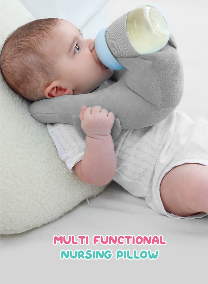 URbazaar Baby Self Feeding Cushion, Baby Self Feeding Pillow, Breast Feeding Pillow, Baby Feeding Bottle Holder, Baby Organic Cotton - Image 2