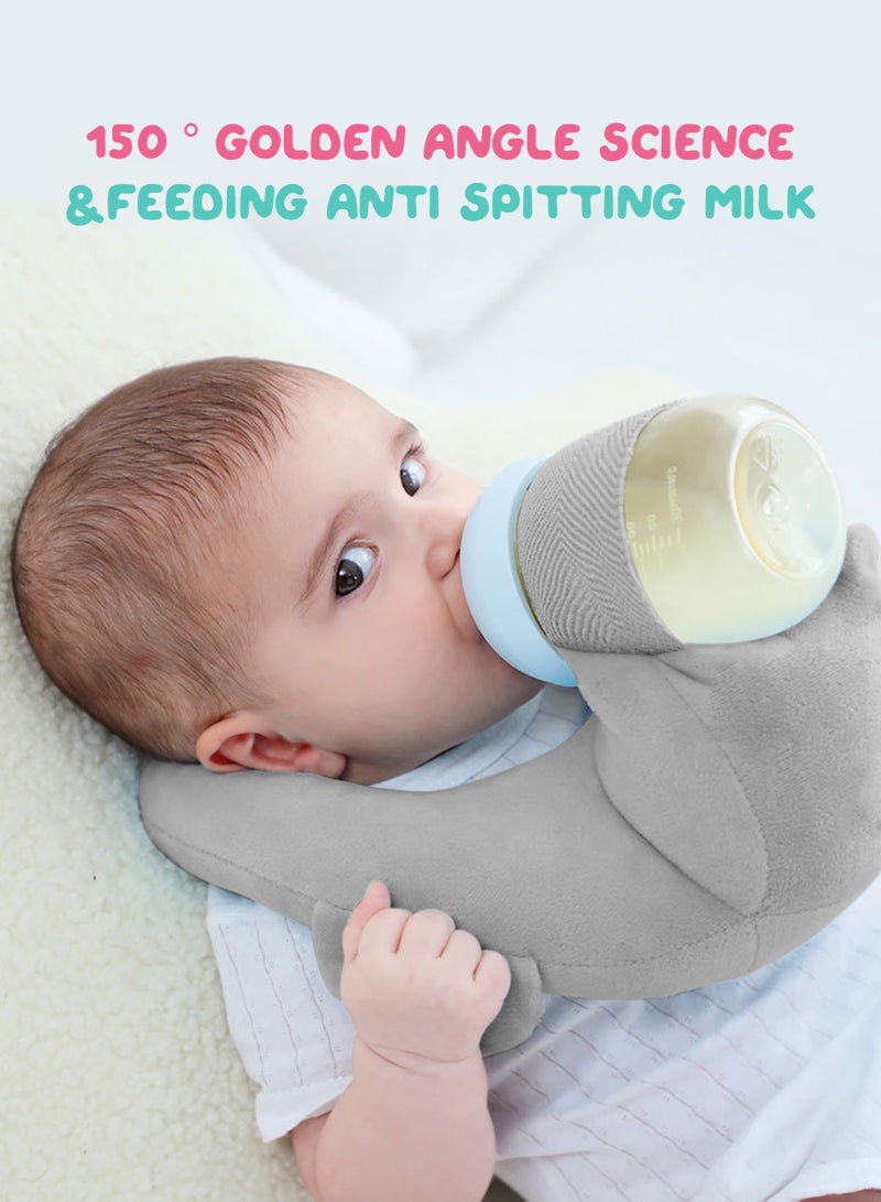 URbazaar Baby Self Feeding Cushion, Baby Self Feeding Pillow, Breast Feeding Pillow, Baby Feeding Bottle Holder, Baby Organic Cotton - Image 4