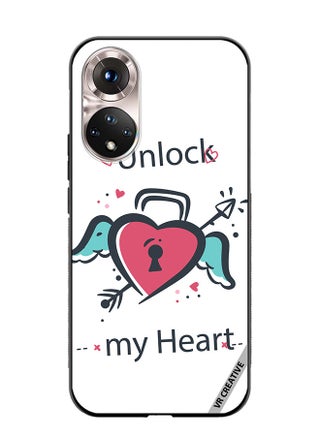 Protective Case Cover For Honor 50 Unlock My Heart Design Multicolour - pzsku/Z5C2D2F81B10CC768828FZ/45/_/1683809034/ba333cb8-6304-4e42-9412-bf4a40e867a7