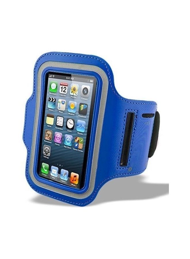 NIBEMINENT Sports Armband Case Holder for Apple iPhone 6/6S (4.7 Inch) With Gym Running Jogging Arm Band Strap Blue  - Image 1