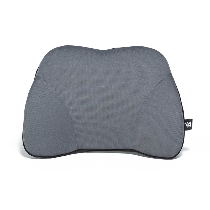 Castle Squire Firm Memory Foam Lower Back Backrest Dense Foam Padding Lumbar Support Pillow for Home Office Auto and Travel Squire Size Stone