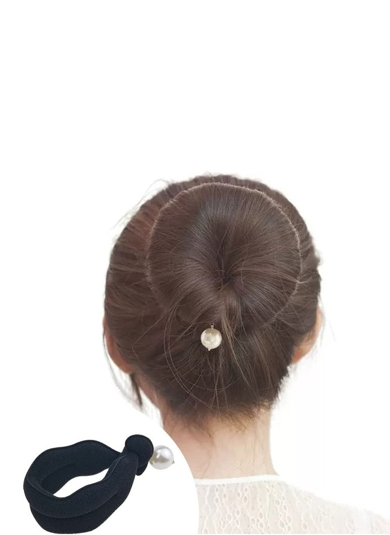 DonLeeving - 3 PACK Pearl Hair Bun Makers - Lazy Curler Clips, Magic Foam Sponge Donuts for Beauty Hairstyles, Styling Tool Accessories for Women - Image 1