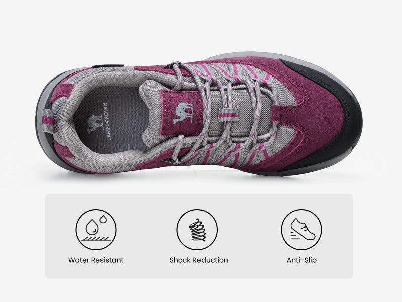 CAMEL CROWN Women's Hiking Shoes Lightweight Non-Slip Breathable Outdoor Trail Trekking Sneaker Walking Low Height - Image 5