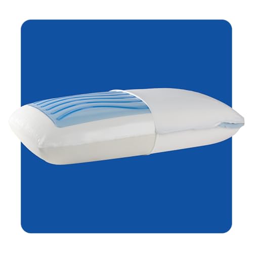 Sealy Dreamlife Standard Size Memory Foam Cooling Pillow with SealyChill Cooling Gel Removable MachineWashable Cover Made in the USA - Image 1