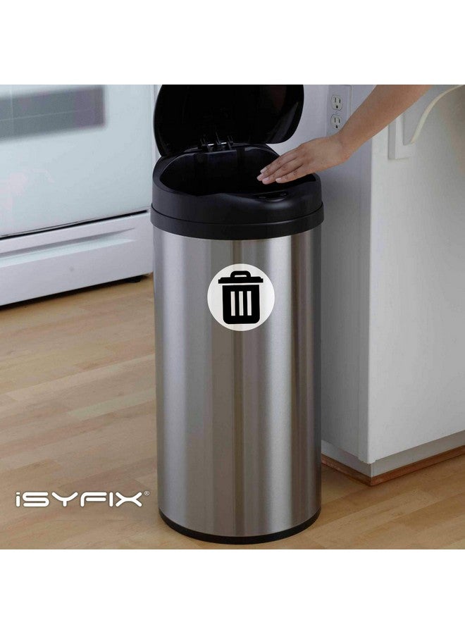iSYFIX iSYFIX Trash Can Stickers Signs - 6 Pack 5 inch - Premium Self-Adhesive Vinyl, Laminated for Weatherproof, UV Resistant, Perfect Label Stickers for containers, Ideal Sign for Home, Office, Kitchen  - Image 4