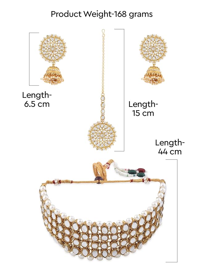 erorex Jewelery Set For Women Golden Zpfk8807 - Image 5