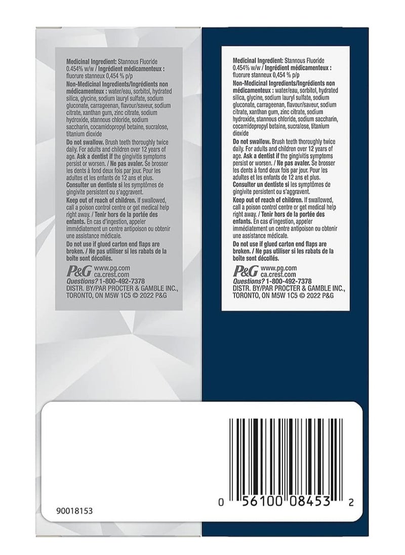 Crest - Crest 3D White Whitening Toothpaste, Day & Pro-Health Night Regimen Pack with Stannous Fluoride 90 mL - Image 1