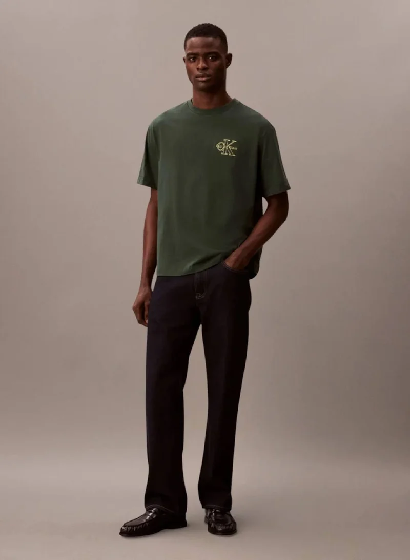 Calvin Klein Jeans Sycamore Monogram Logo Tee for Men | Best Price UAE