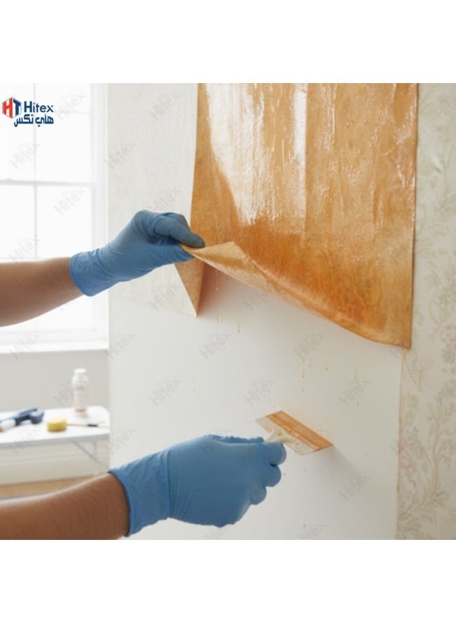 Hitex Langlow Wallpaper Stripper Concentrate | Makes 4 Gallons | Fast-Acting Solution for Removing Wallpaper Layers | Penetrates Adhesive Quickly for Easy Stripping | 500 ml - Image 3
