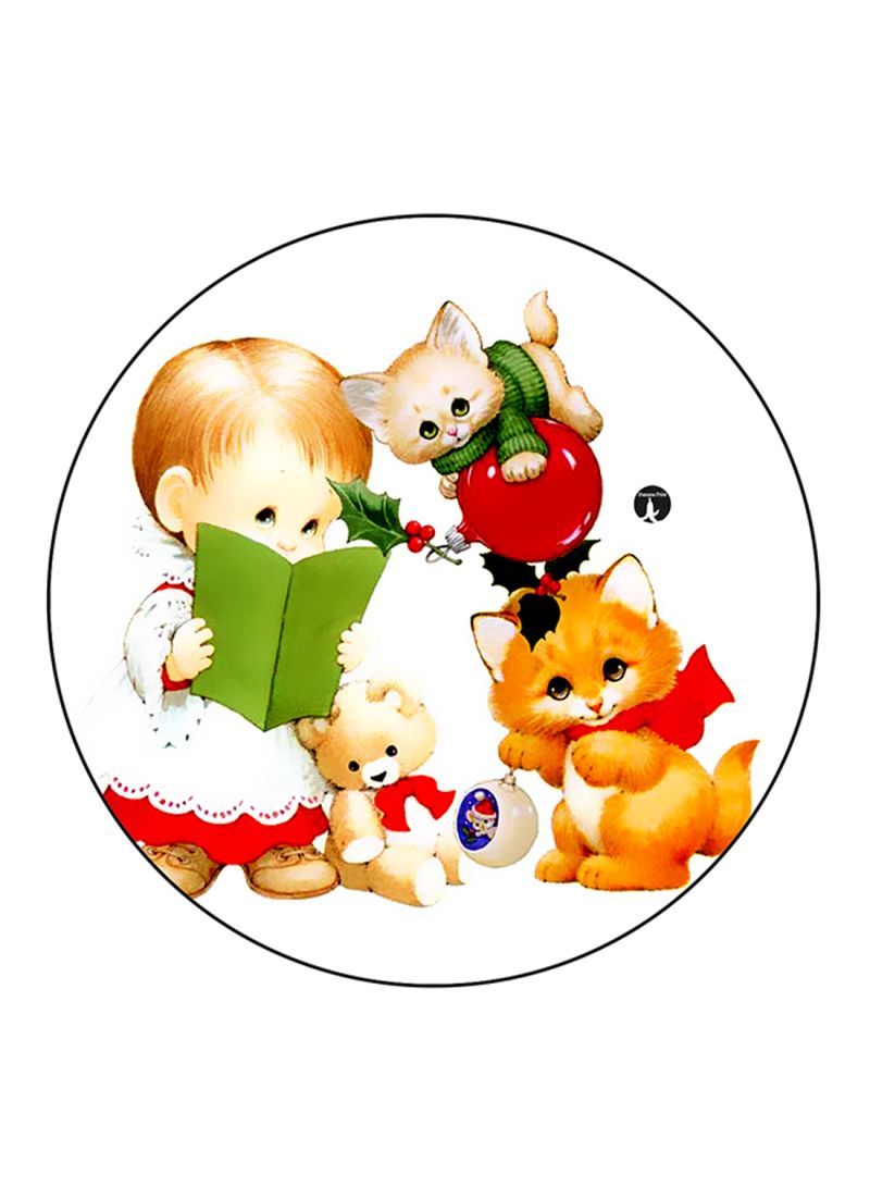 RKN Vintage Art Printed Fridge Magnet Multicolour - Image 2