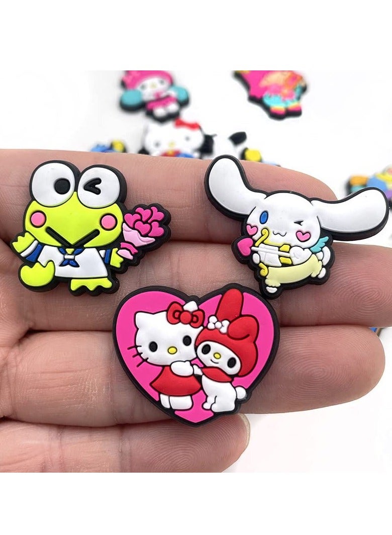 Zikra Crocs Shoe Decoration Charms 20 Pcs Cartoon lovely Charms Shoes Charm for Crocs Hole Hole Shoe for Kids Boys Girls Man Woman Party Favor - Image 3