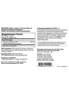 Klaire Labs 5-HTP 100 mg - Hypoallergenic 5-HTP from Griffonia Seed Extract (5-HTP) - Hydroxytryptophan Serotonin Support Supplement to Promote Mood (100 Capsules) - pzsku/Z5C2DE9D29A5ACCB7C539Z/45/_/1740202180/691f069a-3d71-43ec-b18b-0eda8e9a2efe