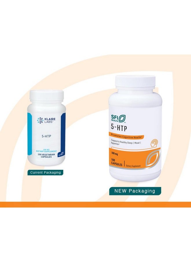 Klaire Labs - Klaire Labs 5-HTP 100 mg - Hypoallergenic 5-HTP from Griffonia Seed Extract (5-HTP) - Hydroxytryptophan Serotonin Support Supplement to Promote Mood (100 Capsules) - Image 1
