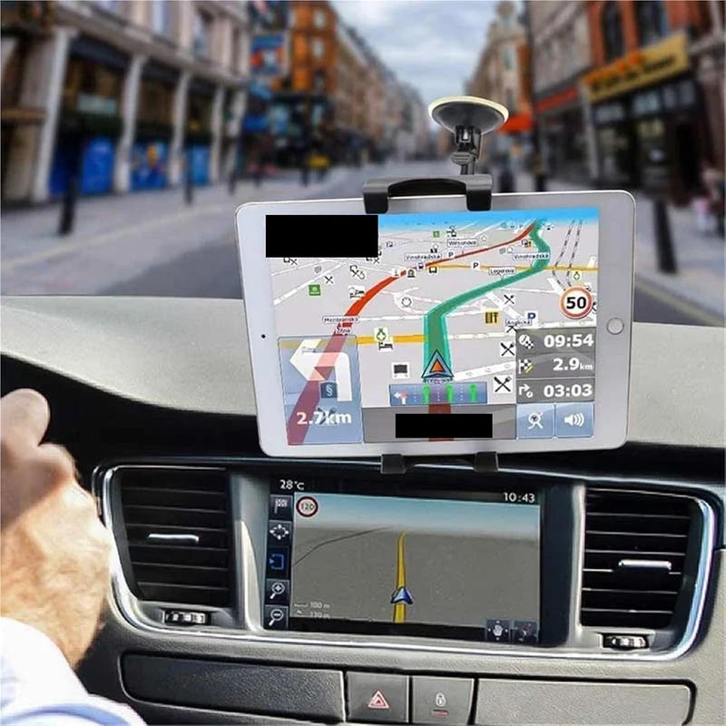 Universal Tablet Stand Long Arm Windshield Mobile Cellphone Car Mount Bracket Holder Compatible With 4-13.5 Inch IPad Pro Air GPS MP4 - Image 3
