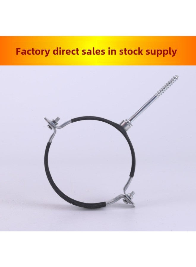Supply PPR Metal Drainage Iron Bag Black Leather Light Truck Ordinary Galvanized Pipe Clamp Water Pipe Bracket Pipe Buckle Hoop-Specifications And Models:Φ315 M10  - Image 2