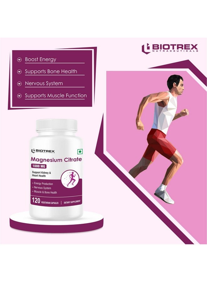 Biotrex Nutraceuticals Magnesium Citrate Supplement, Supports Bone & Sleep Health - 120 Vegetarian Capsules - Image 5