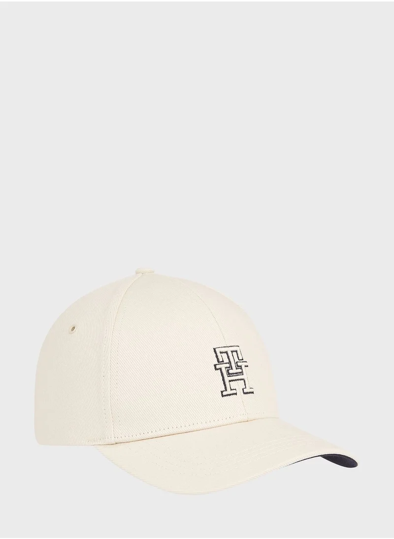 TOMMY HILFIGER Embroidered Logo Curved Peak Cap