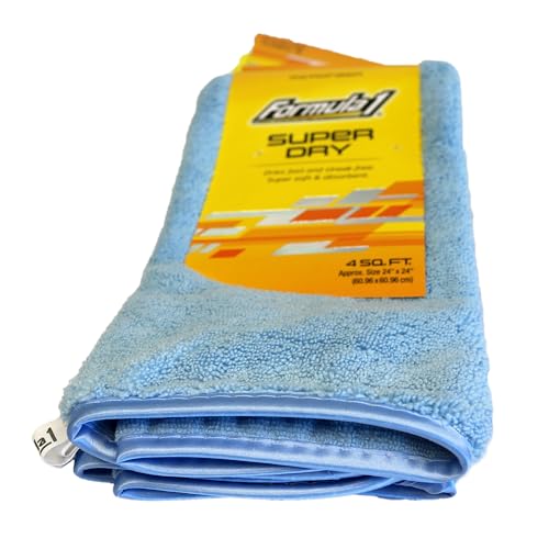 Formula 1 Super Dry Microfiber Drying Towel - Double Thick & Quick Dry - Extra Large - 24" x 24" - Image 4