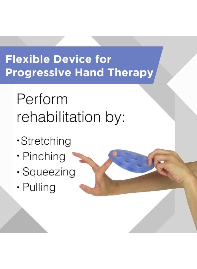 Theraband Hand Xtrainer, Non-Latex Hand Exerciser for Progressive Hand Therapy, Strengthen Fingers, Hands and Forearms, Grip Trainer, Strengthener, Helps Relieve Joint Pain, Red, Soft, Beginner - Image 4