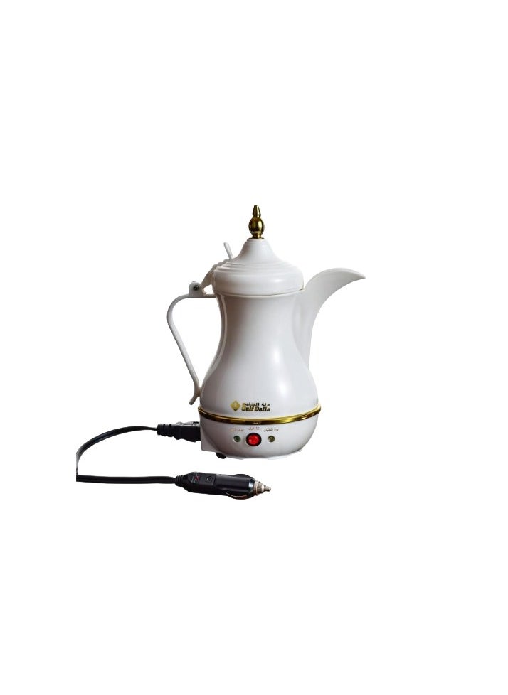 Gulf Dalla Gulf Dalla 91844  White Car Coffee Maker with 400ml Capacity and Car Charging Power Cable  - Image 1