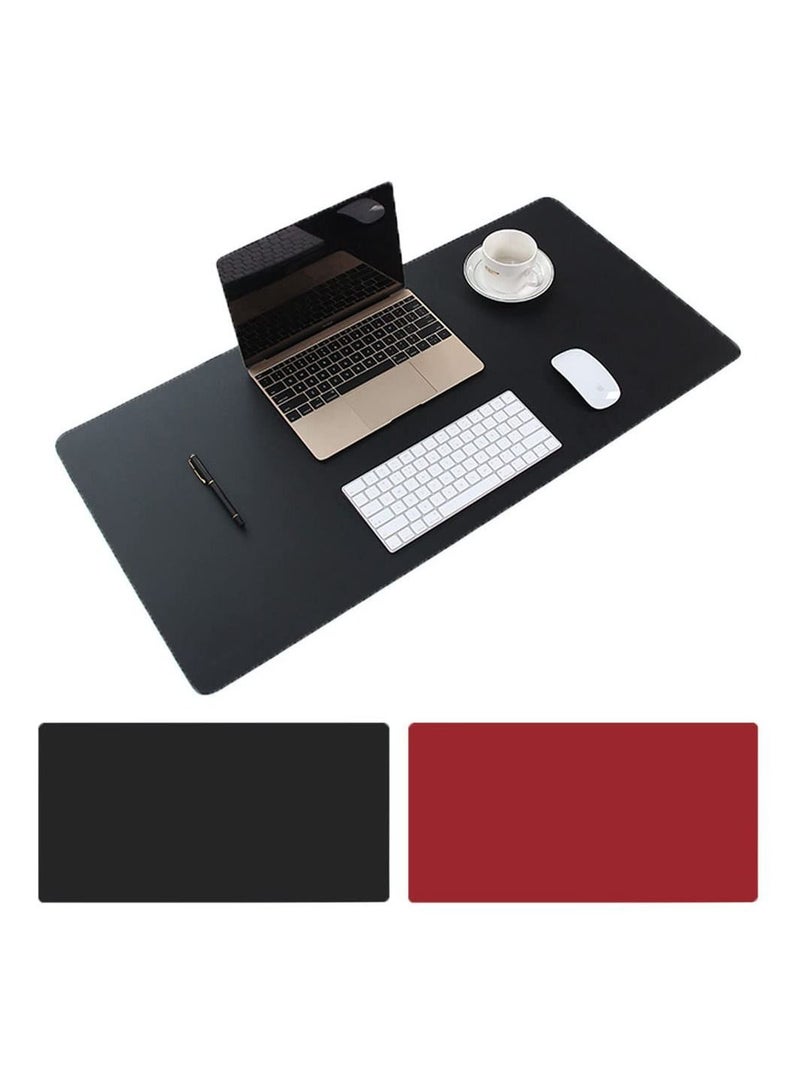 Cool Baby COOLBABY Multifunctional Office Desk Pad, Ultra Thin Waterproof PU Leather Mouse Pad, Dual Use Desk Writing Mat for Office/Home(90*45 CM，Red+Black)  - Image 1