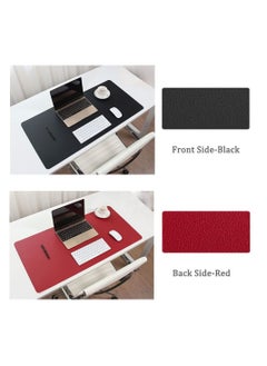 Cool Baby COOLBABY Multifunctional Office Desk Pad, Ultra Thin Waterproof PU Leather Mouse Pad, Dual Use Desk Writing Mat for Office/Home(90*45 CM，Red+Black)  - Image 4