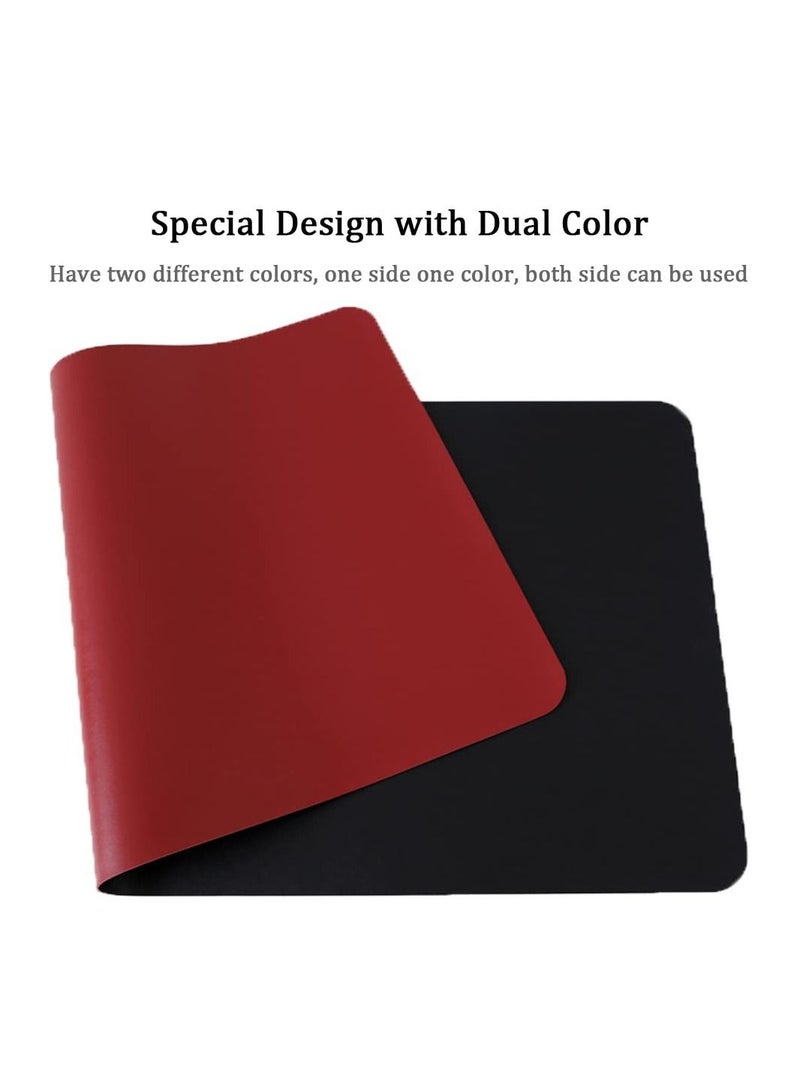 Cool Baby COOLBABY Multifunctional Office Desk Pad, Ultra Thin Waterproof PU Leather Mouse Pad, Dual Use Desk Writing Mat for Office/Home(90*45 CM，Red+Black)  - Image 3