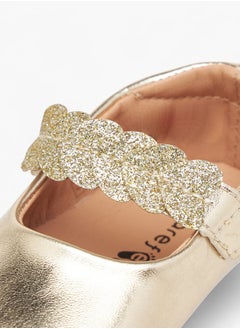 Barefeet Girls Embellished Booties with Hook and Loop Closure  - Image 4