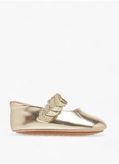 Barefeet Girls Embellished Booties with Hook and Loop Closure  - Image 3