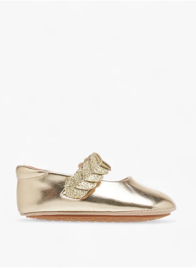 Barefeet - Girls Embellished Booties with Hook and Loop Closure - Image 1