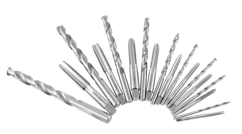 Accusize Industrial Tools U.N.C. 18 Pc H.S.S. Tap and Drill Set, 0001-0040 - Image 2