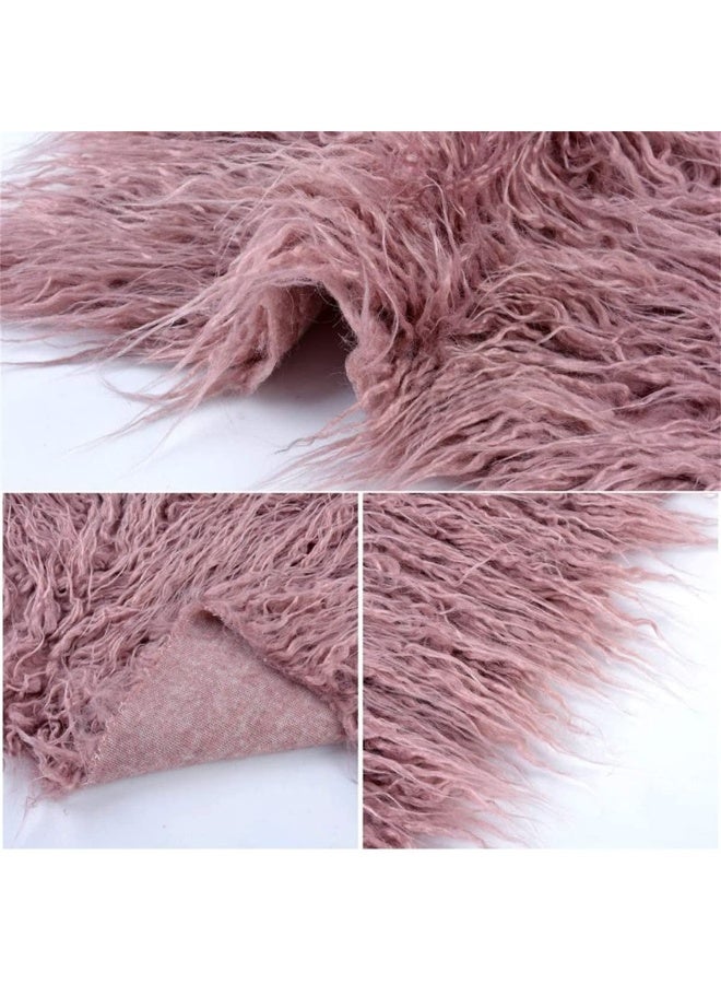3Pcs Set Newborn Photography Props Baby Girl Boy Toddler Photo Blankets Swaddle Wrap DIY Stretch Knit Wrap Headband Ripple Wrap Photo Prop Clothing Accessories (Purple) - Image 2