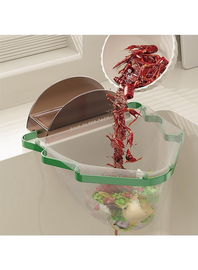 هومستر مطبخ قابل للطي حوض تصفية سلة, حامل زاوية الشجرة, جمع النفايات الغذائية, صنبور اسفنجة رف, شبكة الصرف الكبيرة للخضروات الخردة والنفايات الغذائية - Image 3