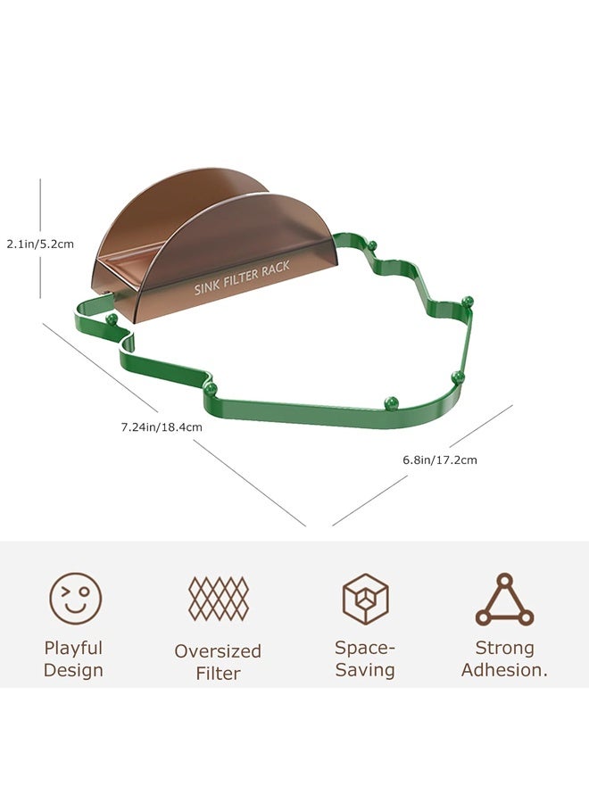 هومستر مطبخ قابل للطي حوض تصفية سلة, حامل زاوية الشجرة, جمع النفايات الغذائية, صنبور اسفنجة رف, شبكة الصرف الكبيرة للخضروات الخردة والنفايات الغذائية - Image 4