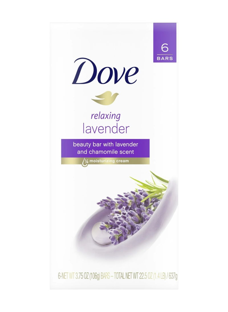 دوف حزمة من 6 بار تجميل لافندر مريح - Image 1