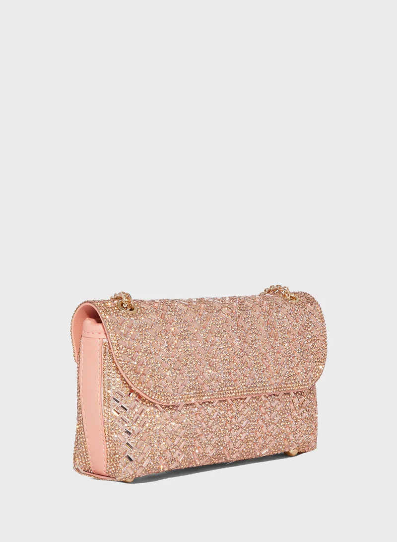 ايلا ليمتد اديشن Aztec Design Embellished Clutch Bag