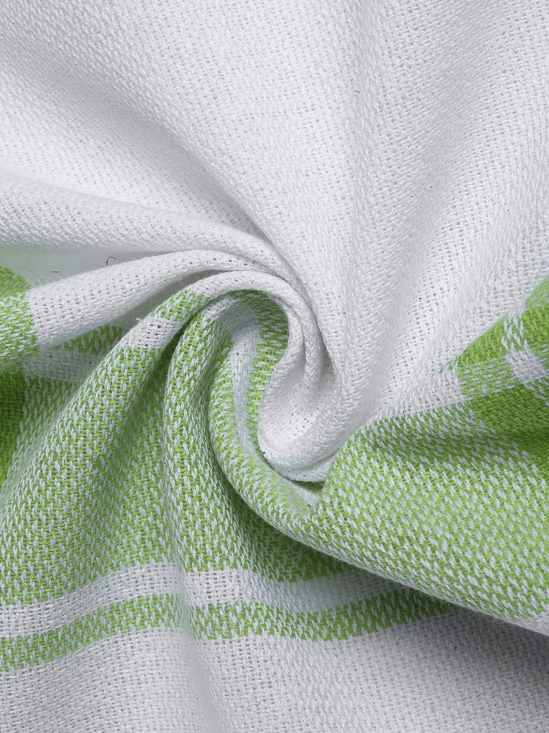 Arrabi Multi Stripes Handwoven Cotton Hand Towel (Set of 6) | ARHT-1014-1015-x6 - Image 5