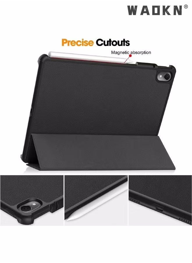 IAF For Huawei Matepad Air 11.5 inch Case, Tri-Fold Smart Tablet Case, Multi- Viewing Angles Stand Hard Shell Folio Case Cover with Auto Wake Sleep for Huawei Matepad Air 2023 Black - Image 2