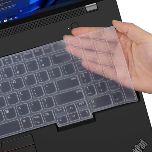 OJOS Keyboard Cover for Lenovo Thinkpad E15 Gen 4 3 2 1, L15 Gen 3 2 1, T15 Gen 2, P15S P52 P52S P72 P53 P73 P15v Gen 3 2 1, Thinkpad T590 E580 E590 E595 T570 T580 Keyboard Skin Protector - Clear - Image 2
