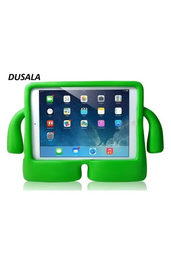 DUSALA Kids Shock‑Proof EVA Case with Handle & Stand for iPad Air Air 2 9.7 Bright Durable Cover(Green)
