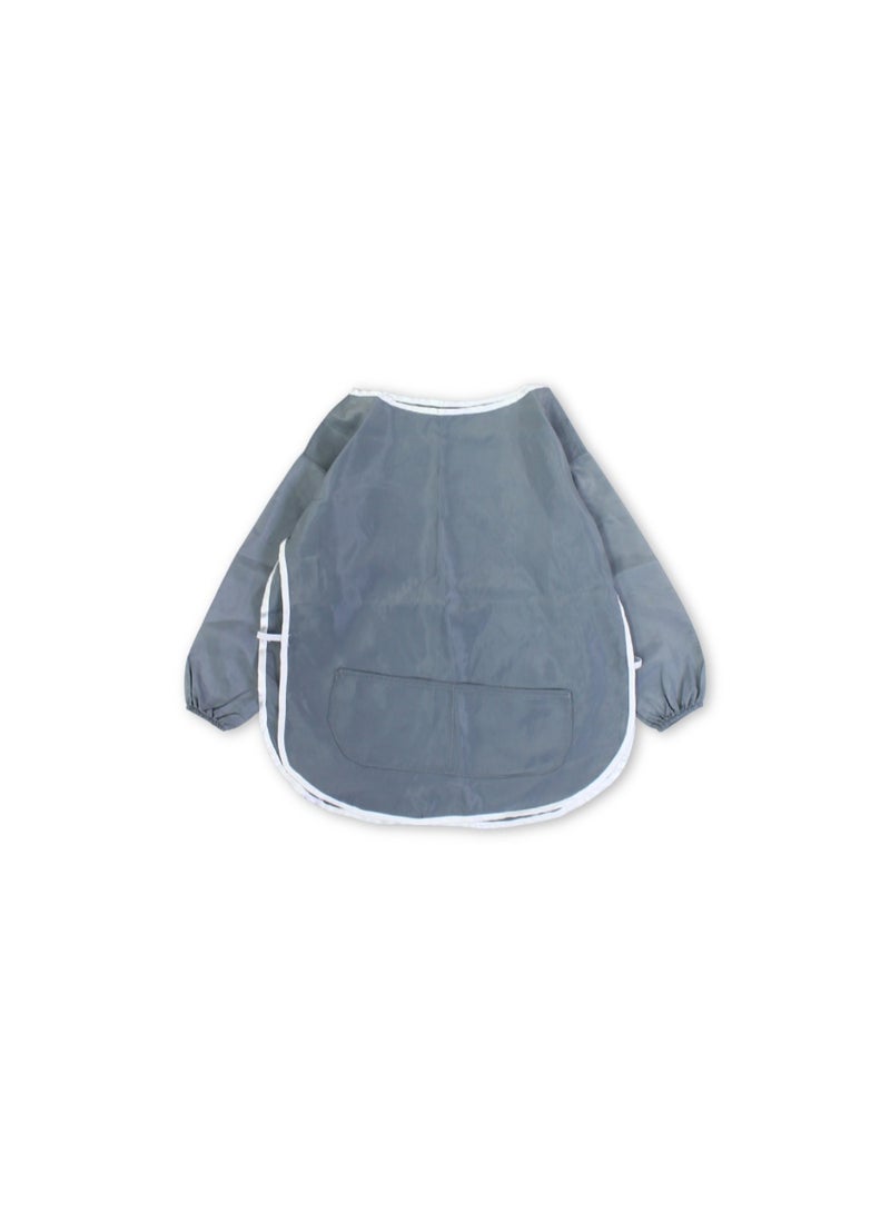 Kids Waterproof Apron (Width 42cm Length 52cm Sleeve 35cm) – Grey - Image 1