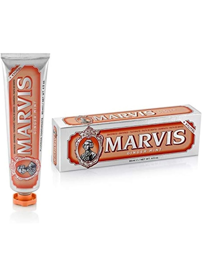 مارفيس معجون أسنان مارفيس بالزنجبيل والنعناع 75 مل 3.8 أونصة نضارة مكثفة - Image 1