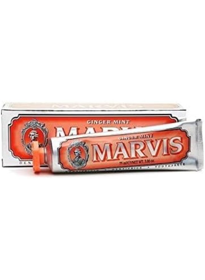 مارفيس معجون أسنان مارفيس بالزنجبيل والنعناع 75 مل 3.8 أونصة نضارة مكثفة - Image 2