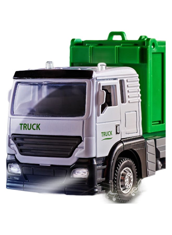 Xst Children'S Toy Car, Large Alloy Sanitation Garbage Truck, Realistic City Engineering Cleaning Vehicle, Birthday Gift For Boys - Image 1
