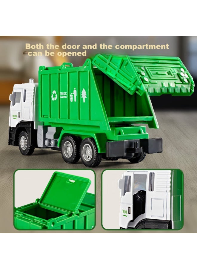 Xst Children's Toy Car, Large Alloy Sanitation Garbage Truck, Realistic City Engineering Cleaning Vehicle, Birthday Gift For Boys - Image 5