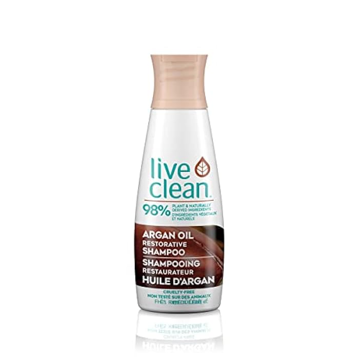Live Clean Shampoo, Restorative Argan Oil, 12 Oz - Image 1