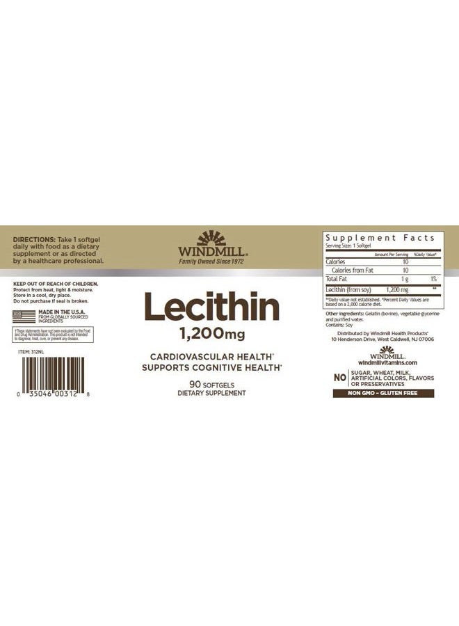 WINDMILL Natural Lecethin 19 Grains, 90 Soft Gels - Image 3