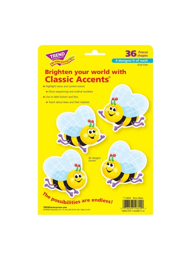 Trend Busy Bees Classic Accents Variety Pack, 4 Designs, 36 Ct. - Image 3
